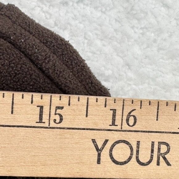 The North Face Girls Fleece Jacket Size Large Chocolate Brown Full Zip Pockets - Picture 8 of 11